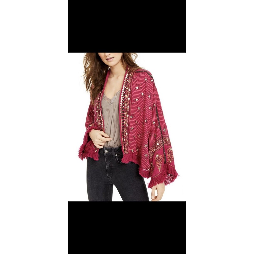 FREE PEOPLE RAYS OF LIGHT KIMONO JACKET SIZE S NWT